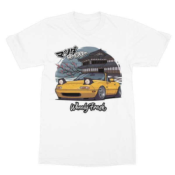 Miata Yellow Japanese Dojo T-Shirt