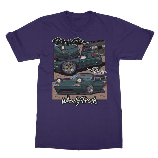 Miata Green Comic Style T-Shirt