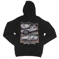 Miata White Comic Style Hoodie