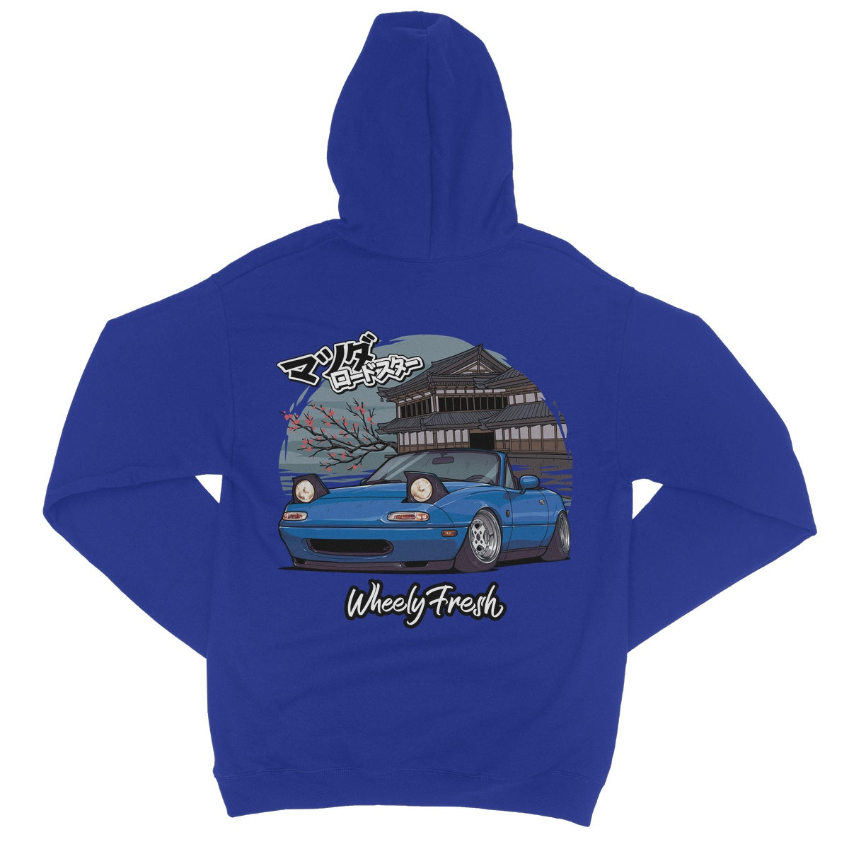 Miata Blue Japanese Dojo Hoodie