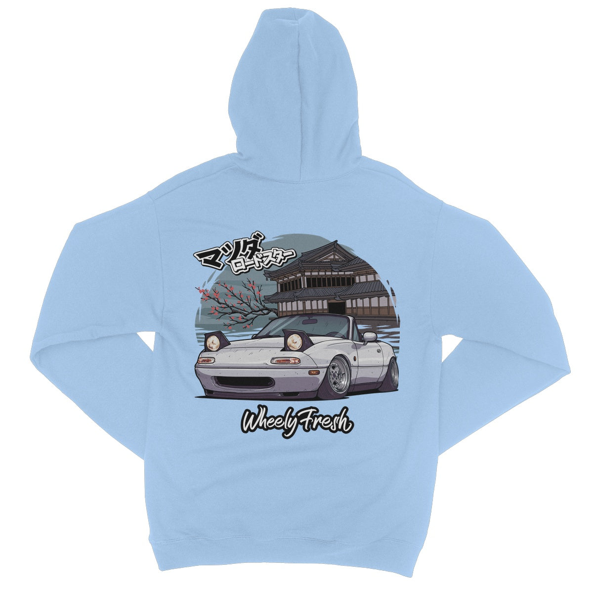 Miata Weißer japanischer Dojo-Hoodie
