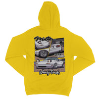 Miata White Comic Style Hoodie