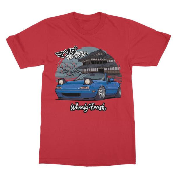 Miata Blue Japanese Dojo T-Shirt