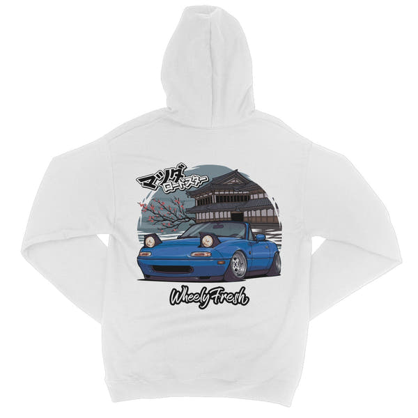 Miata Blue Japanese Dojo Hoodie