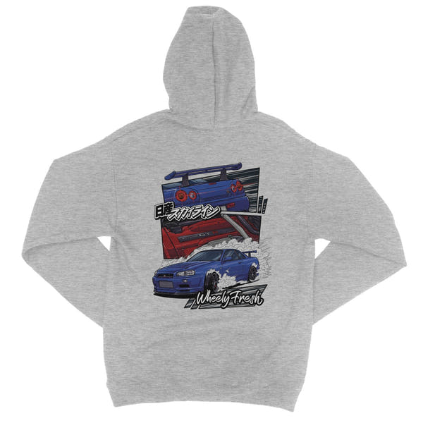Nissan Skyline R34 GTR Comic Style Hoodie