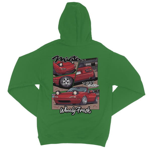 Miata Red Comic Style Hoodie