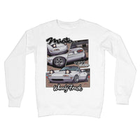 Weißes Miata-Sweatshirt im Comic-Stil