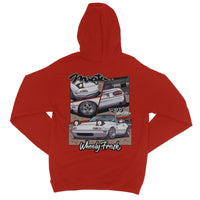 Miata White Comic Style Hoodie