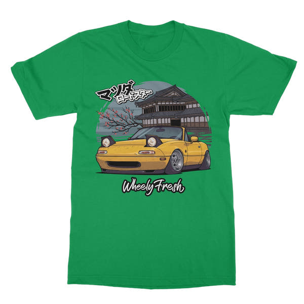 Miata Yellow Japanese Dojo T-Shirt