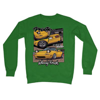 Miata Yellow Comic Style Sweatshirt