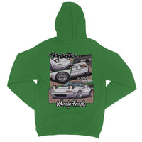 Miata White Comic Style Hoodie