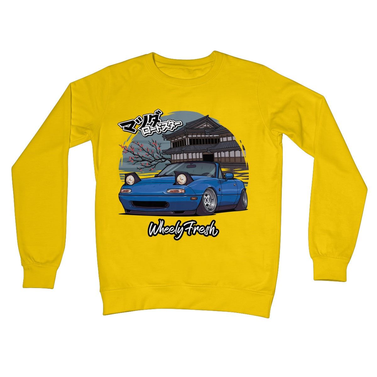 Miata Blue Japanese Dojo Sweatshirt