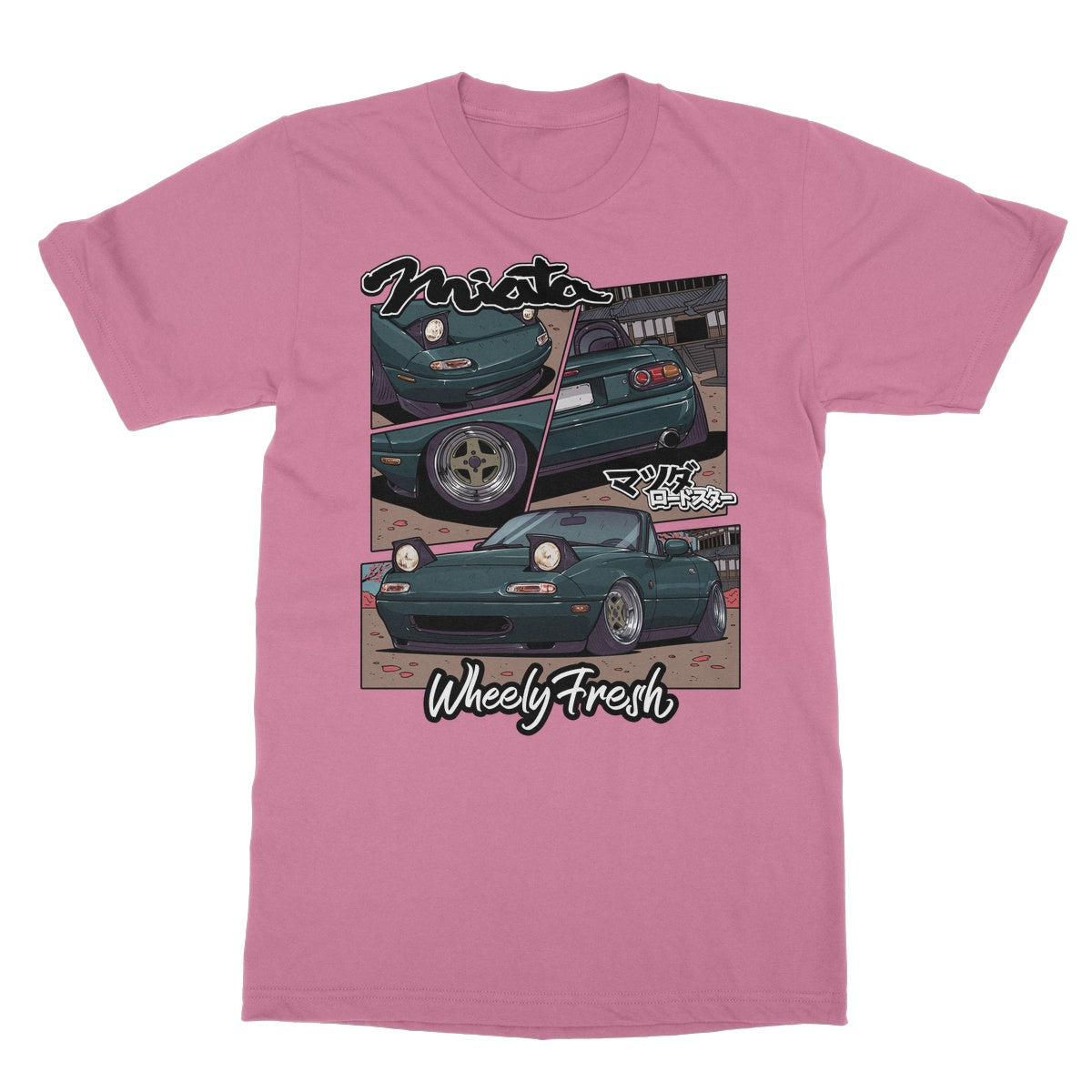 Miata Green Comic Style T-Shirt