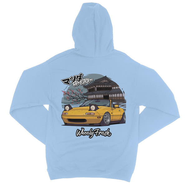 Miata Yellow Japanese Dojo Hoodie