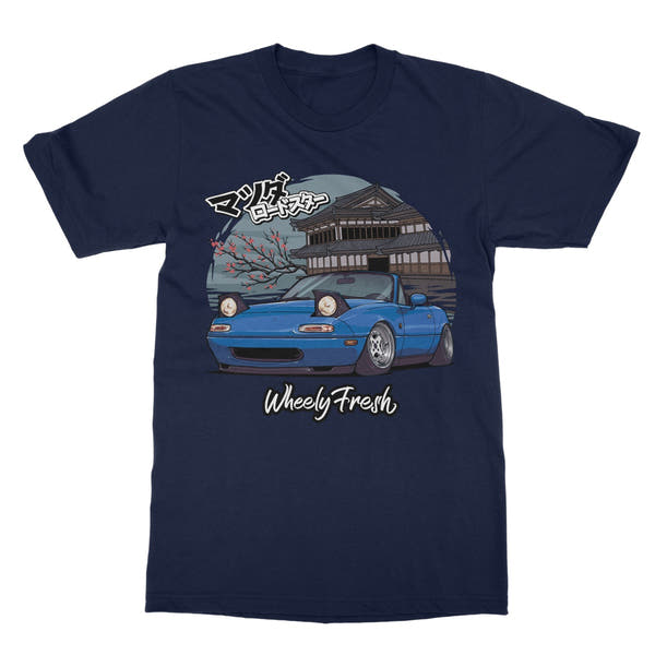 Miata Blue Japanese Dojo T-Shirt