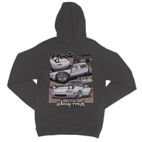 Miata White Comic Style Hoodie