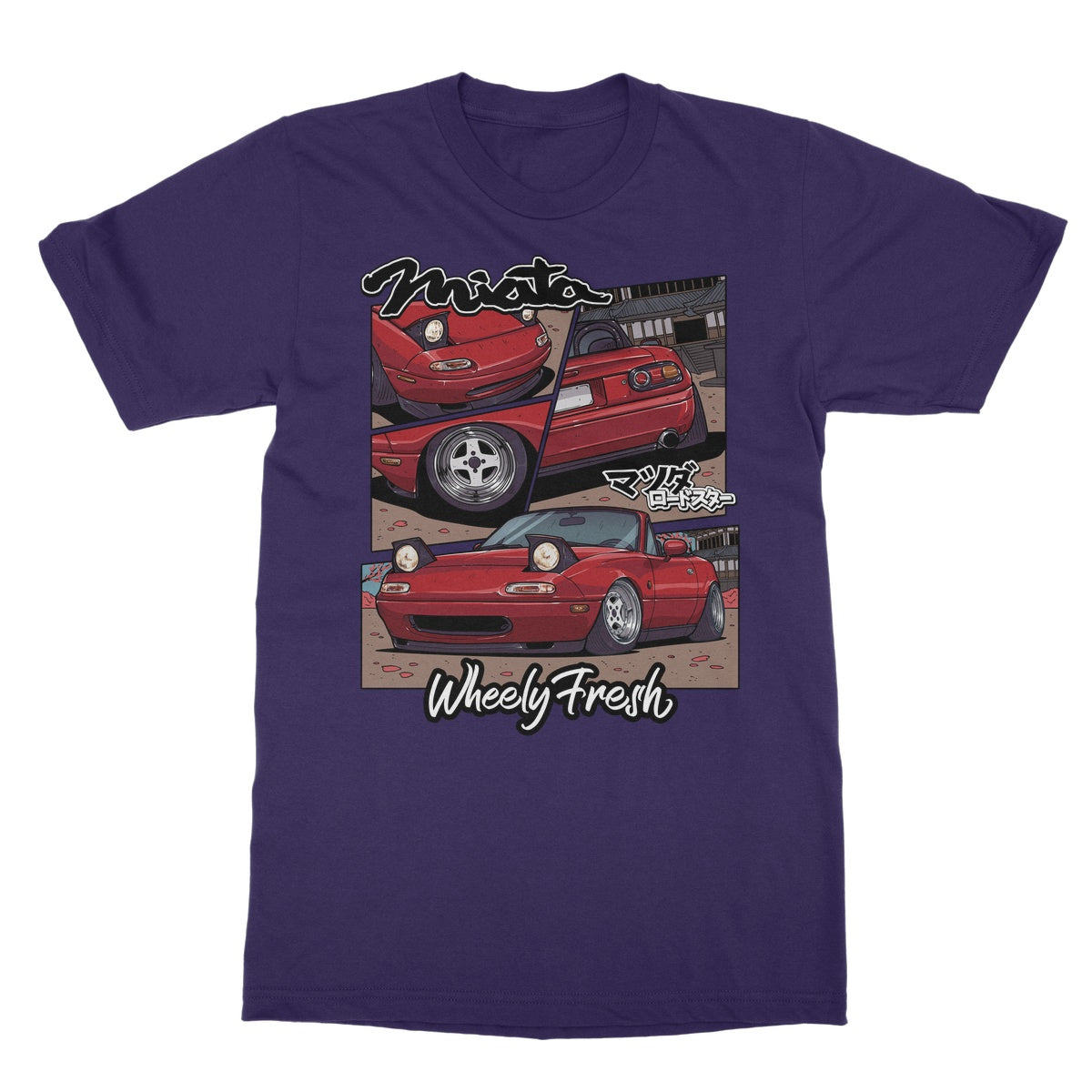 Miata Red Comic Style T-Shirt