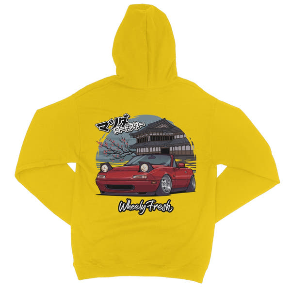 Miata Red Japanese Dojo Hoodie
